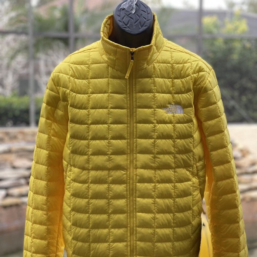 The North Face Men's Thermoball Yellow Puffer Jacket